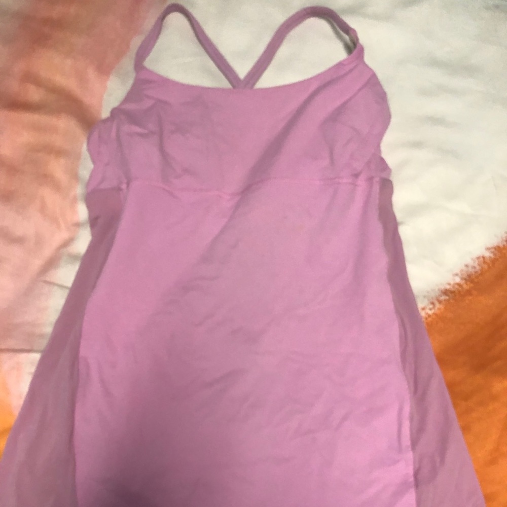 Light pink racerback tank. Built in bra.
